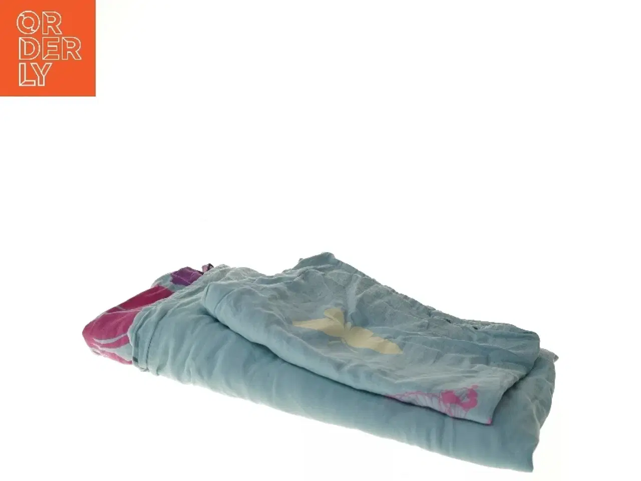 Billede 3 - Sengetøj med sommerfugleprint (str. 68x60 og 180x130 cm)