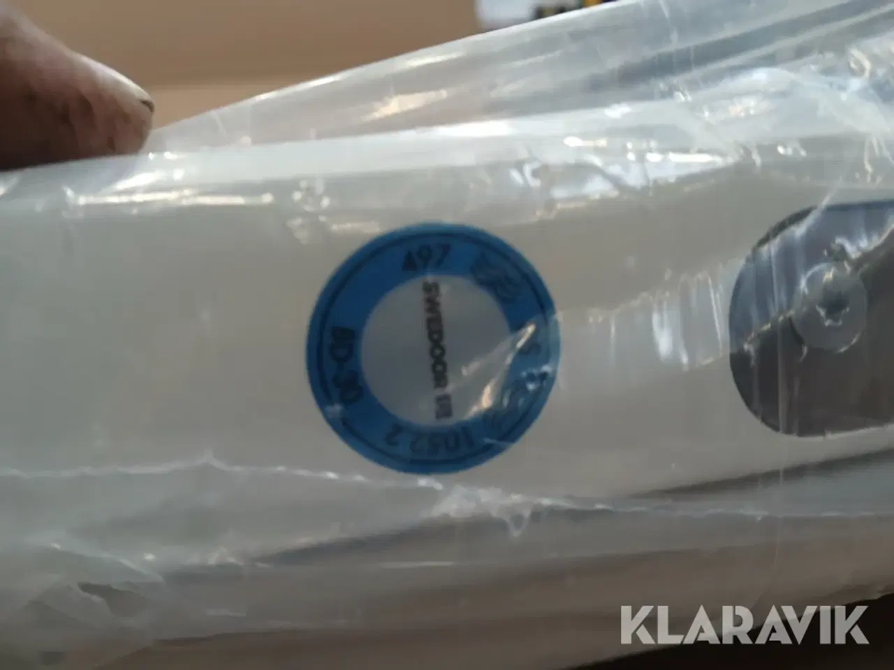 Billede 5 - Dørblad Swedoor klimadør højre hvidmalet BD30/35dB 205