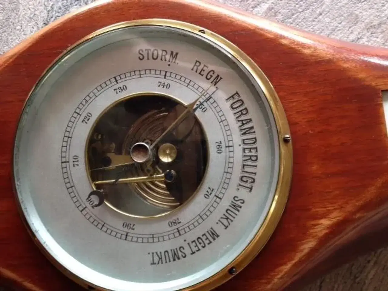 Billede 2 - Flot unikt barometer/termometer
