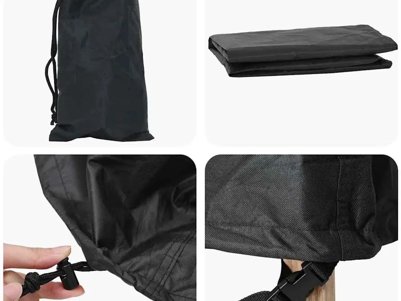 Billede 7 - Overtræk til havemøbler Sort 330 x 255 x 80 cm 420D Oxford Stof