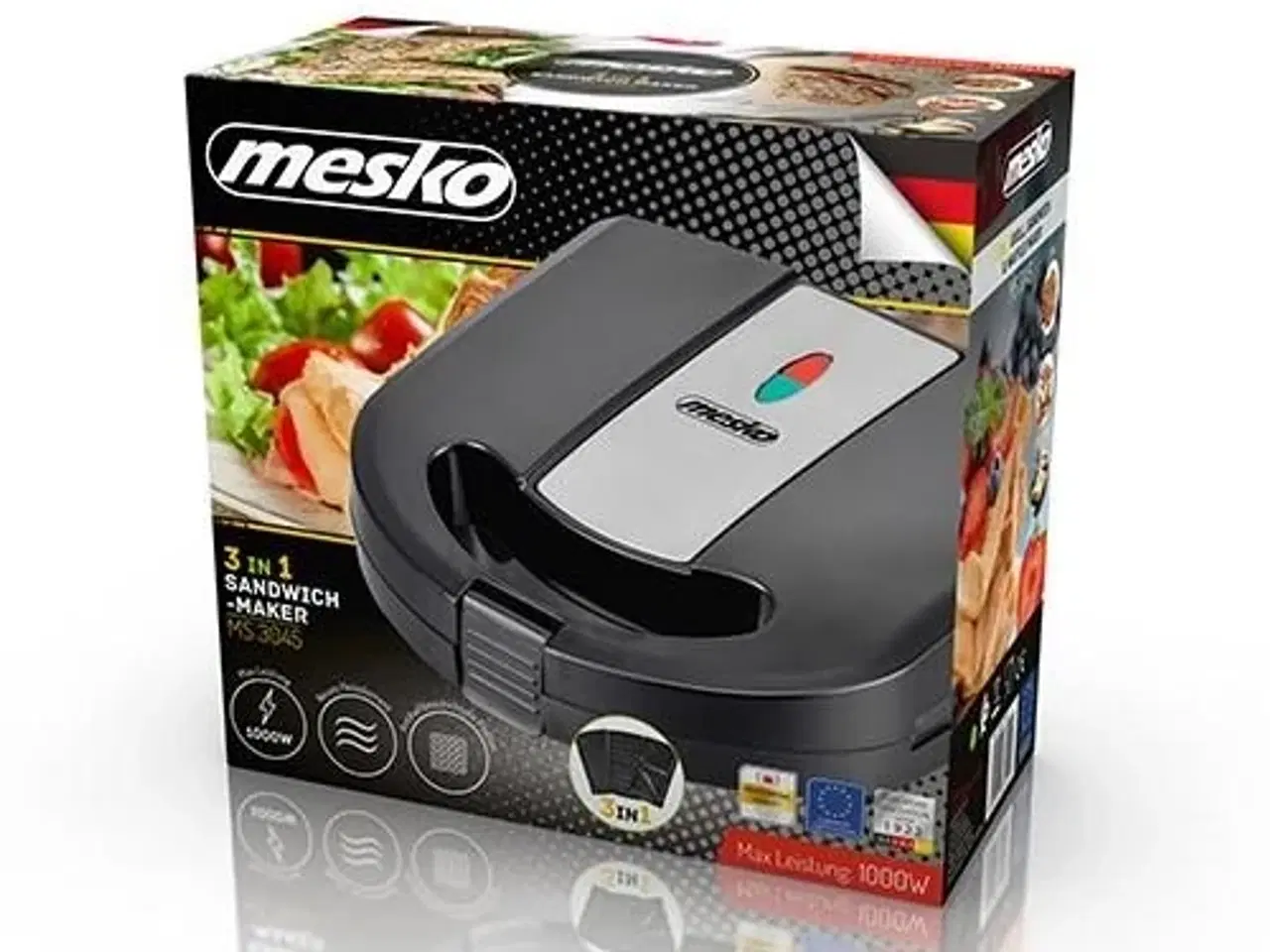 Billede 7 - Toastmaskine Adler Mesko MS 3045 – 1000 W, sort