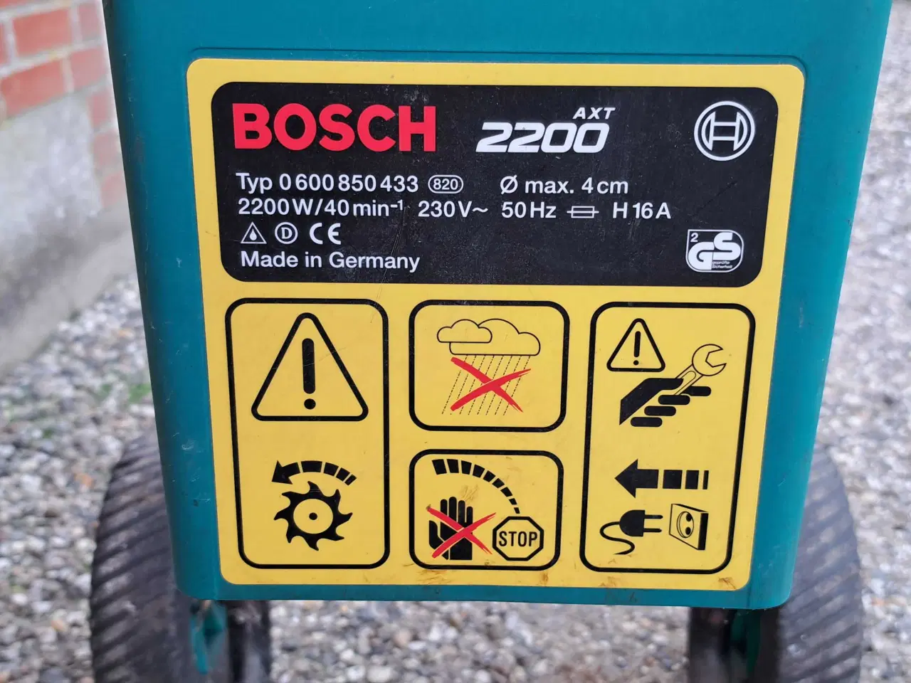 Billede 3 - Kompostkværn bosch axt2200