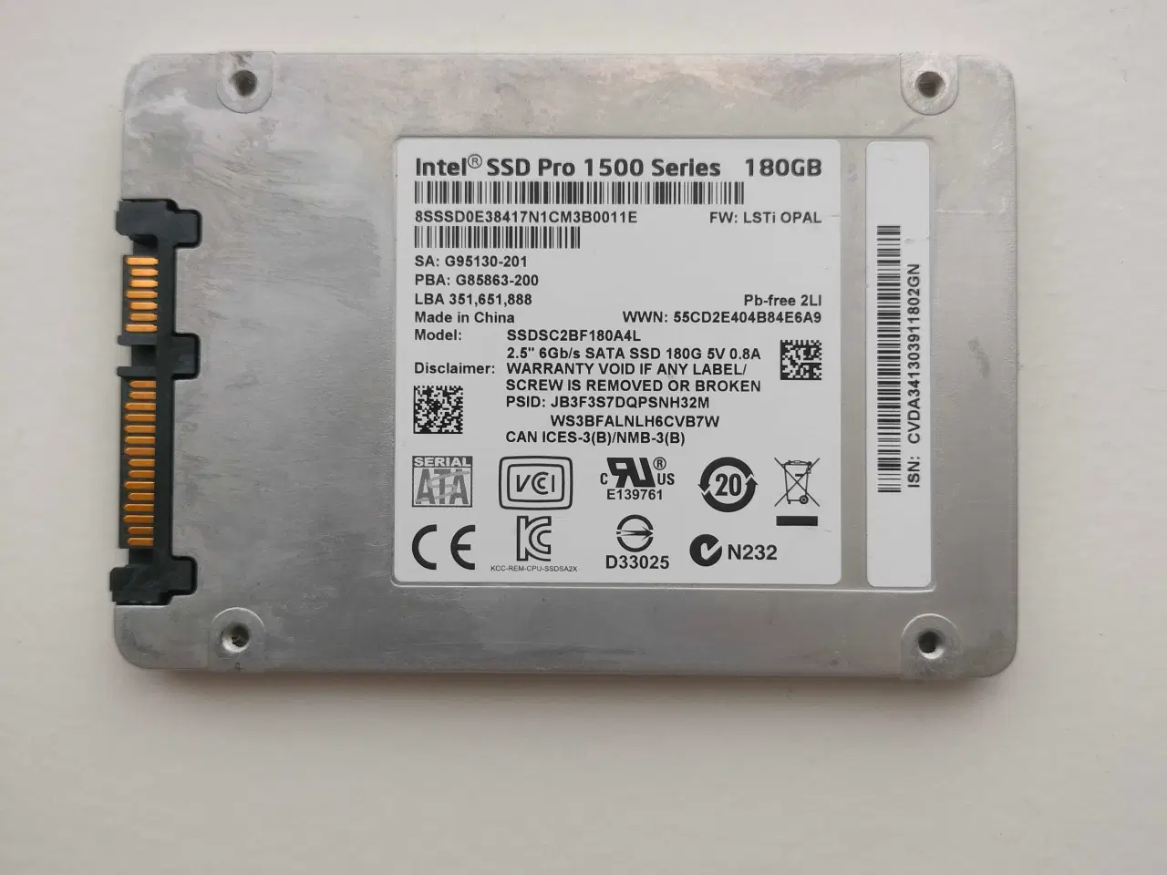 Billede 2 - Intel SSD 180 Pro Series