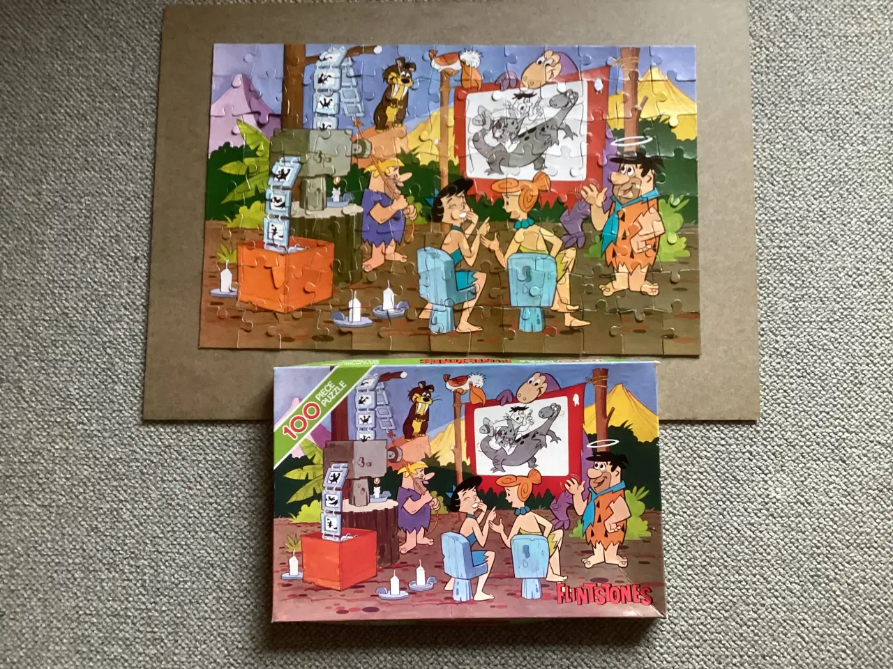 Billede 2 - Puslespil Flintstone 100 brikker retro fra Arrow