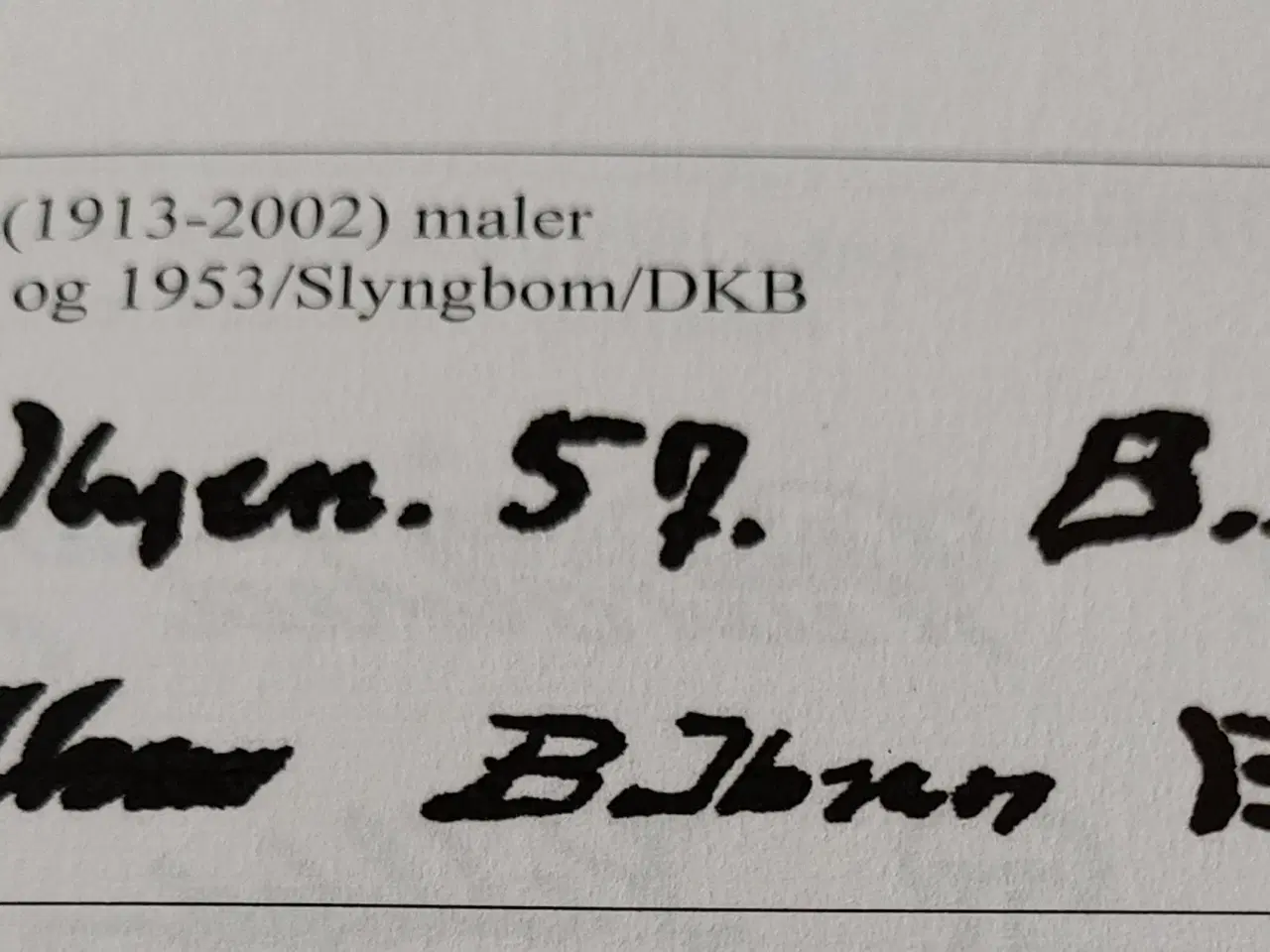 Billede 3 - BØRGE IBSEN ( 1913-2002 ) oliemaleri