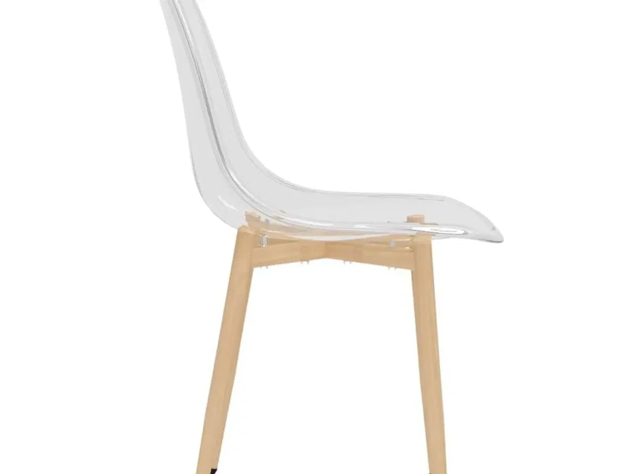 Billede 5 - Spisebordsstole 4 stk. PET transparent