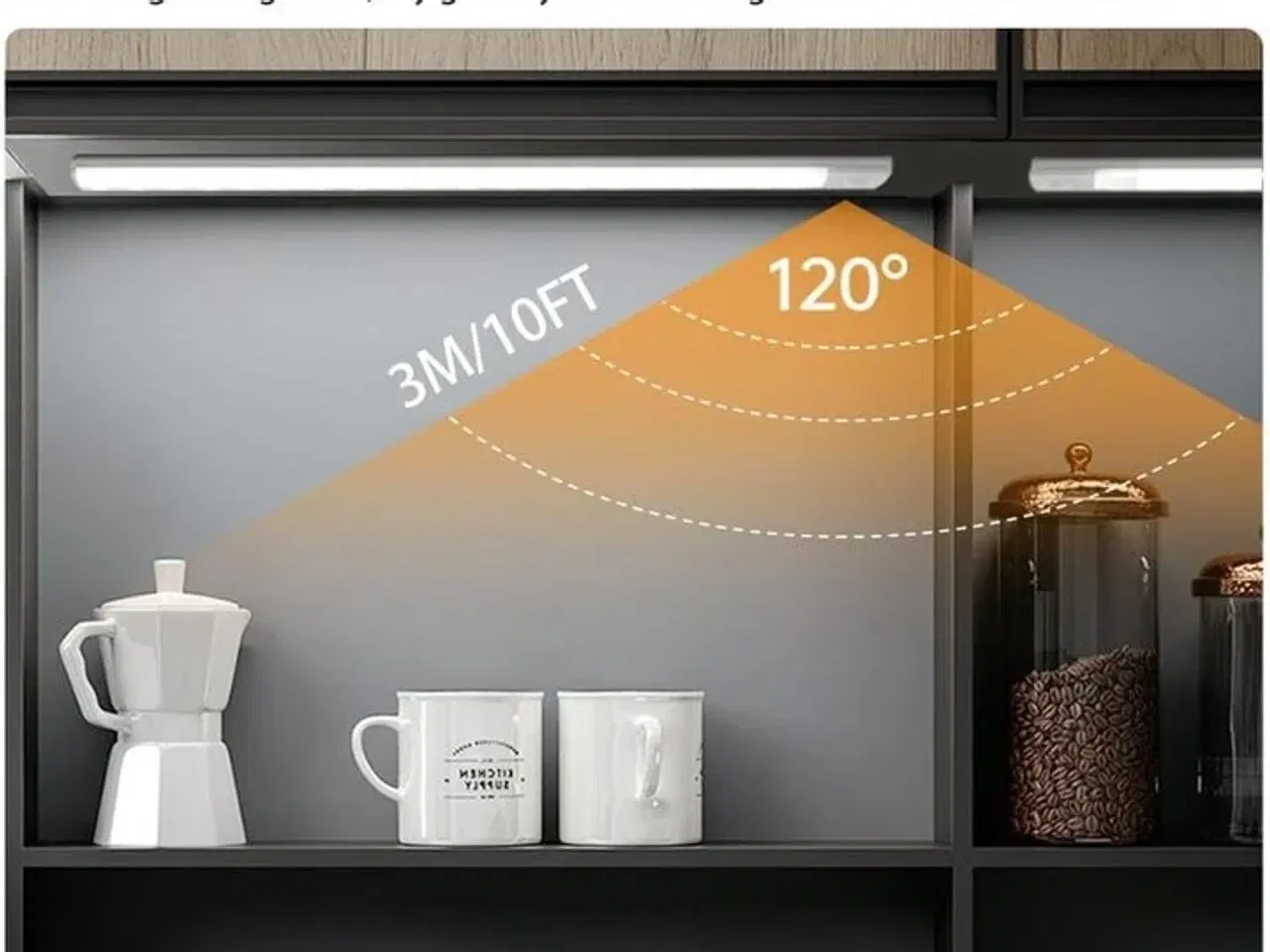 Billede 7 - 4 stk. LED sensorlys – 50 cm – Trådløs og genopladelig