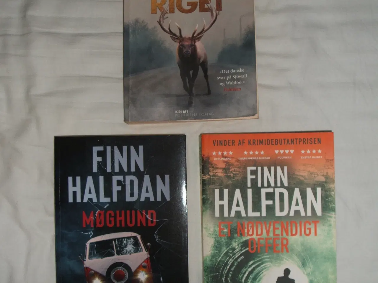 Billede 1 - 3 krimier af Finn Halfdan samt af Janni Pedersen  