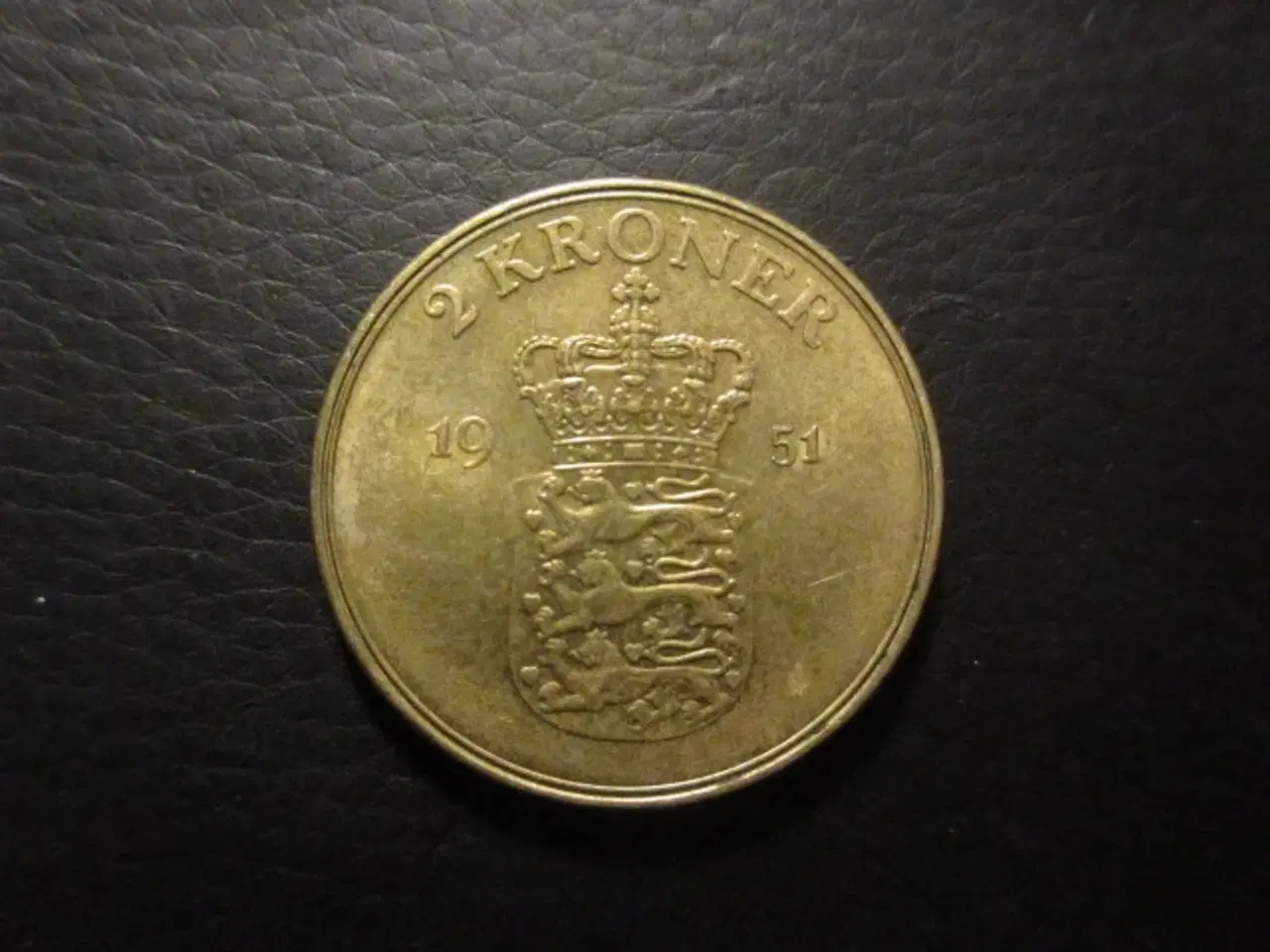 Billede 1 - 2 kr 1951 møntskær