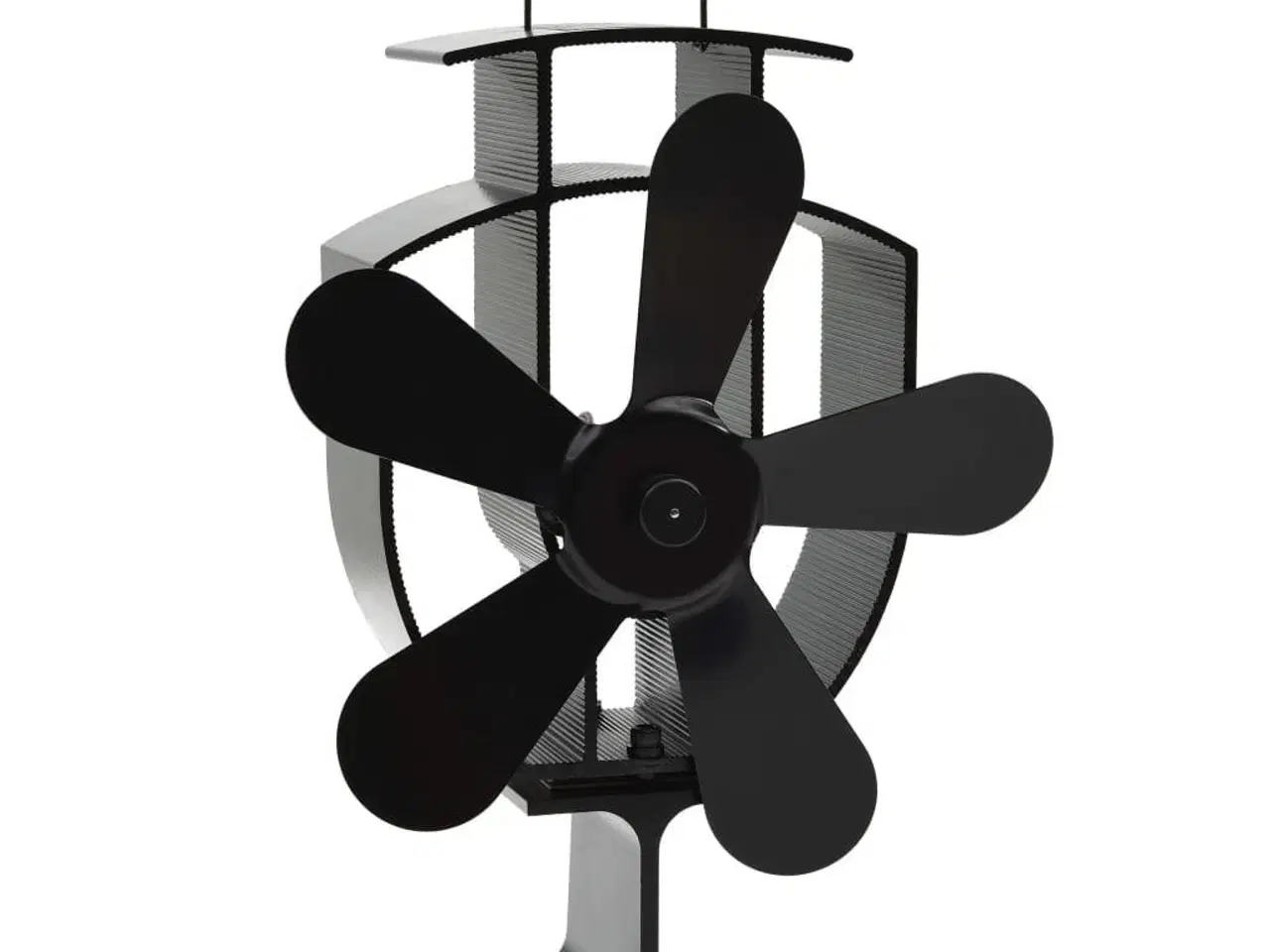 Billede 3 - Varmedrevet ovnventilator 5 blade sort