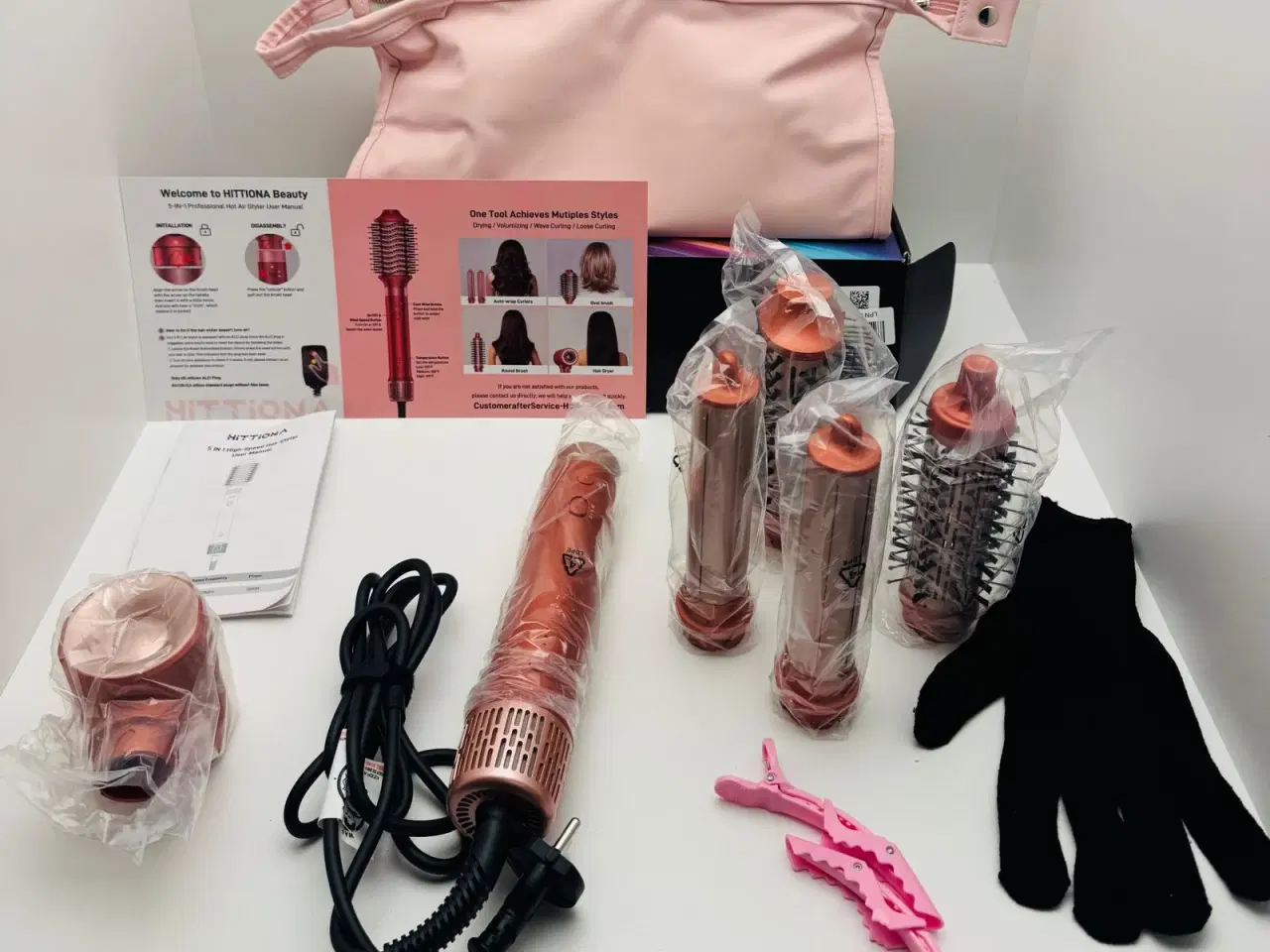 Billede 1 - HITTIONA 5-i-1 varmluftbørste / hårstyler