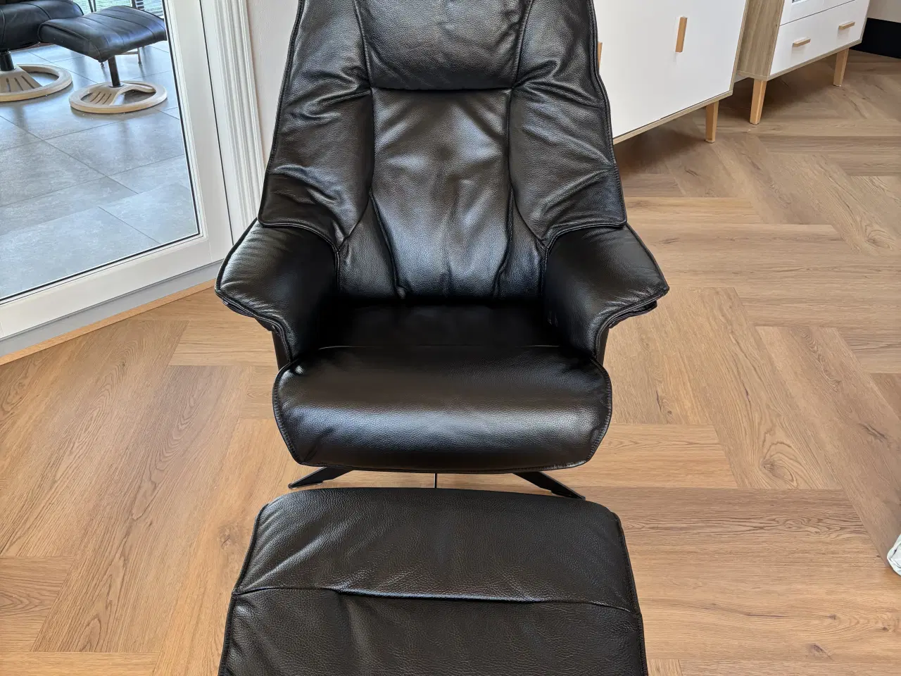 Billede 1 - Læder lænestol