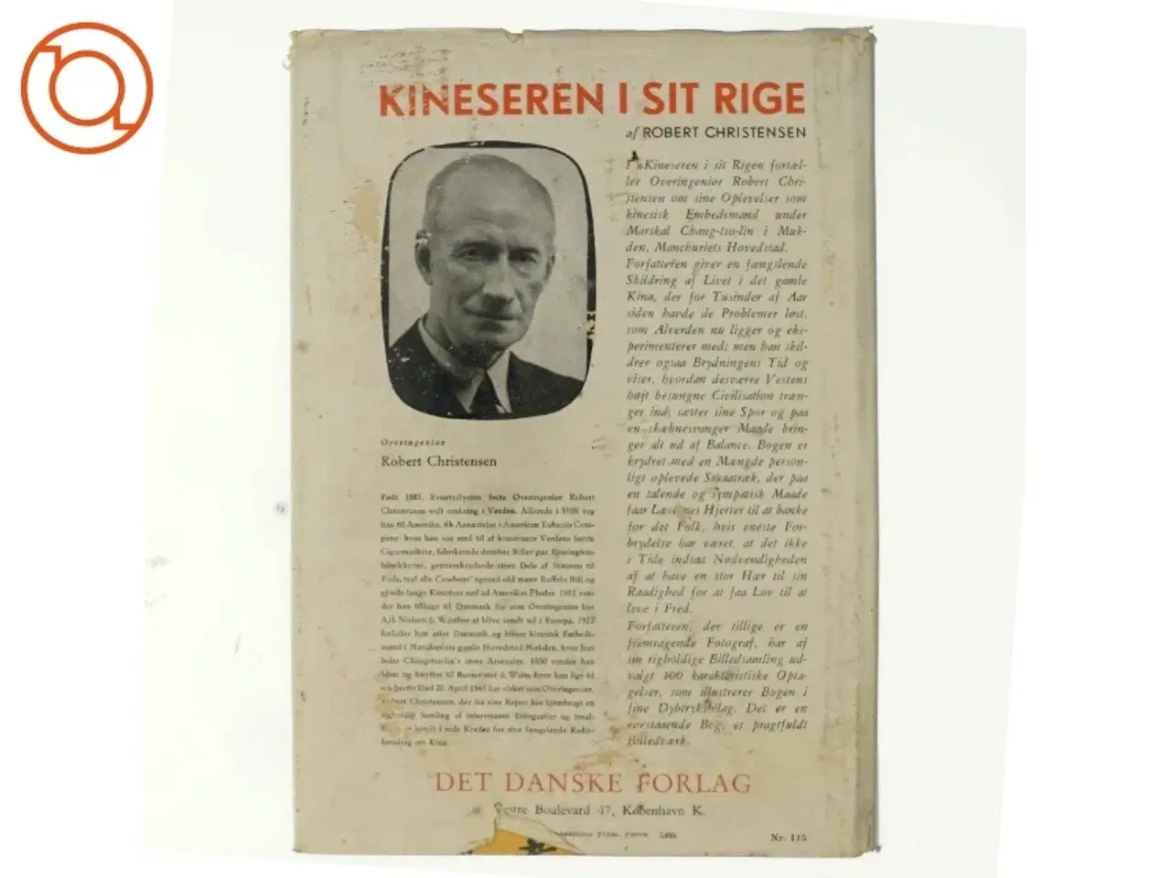 Billede 3 - Kineseren i sit rige af Robert Christensen (bog)