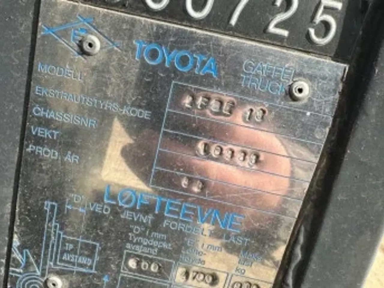 Billede 5 - Toyota Gaffeltruck 