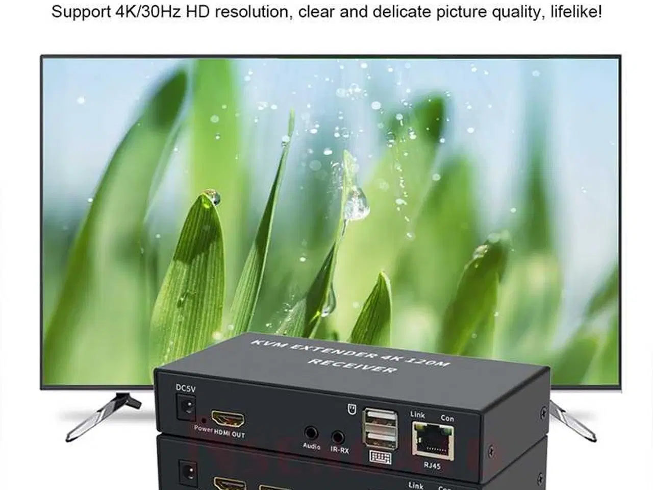 Billede 5 - KVM-forlænger HDMI RJ45 4K HDMI-forlænger Cat6 120