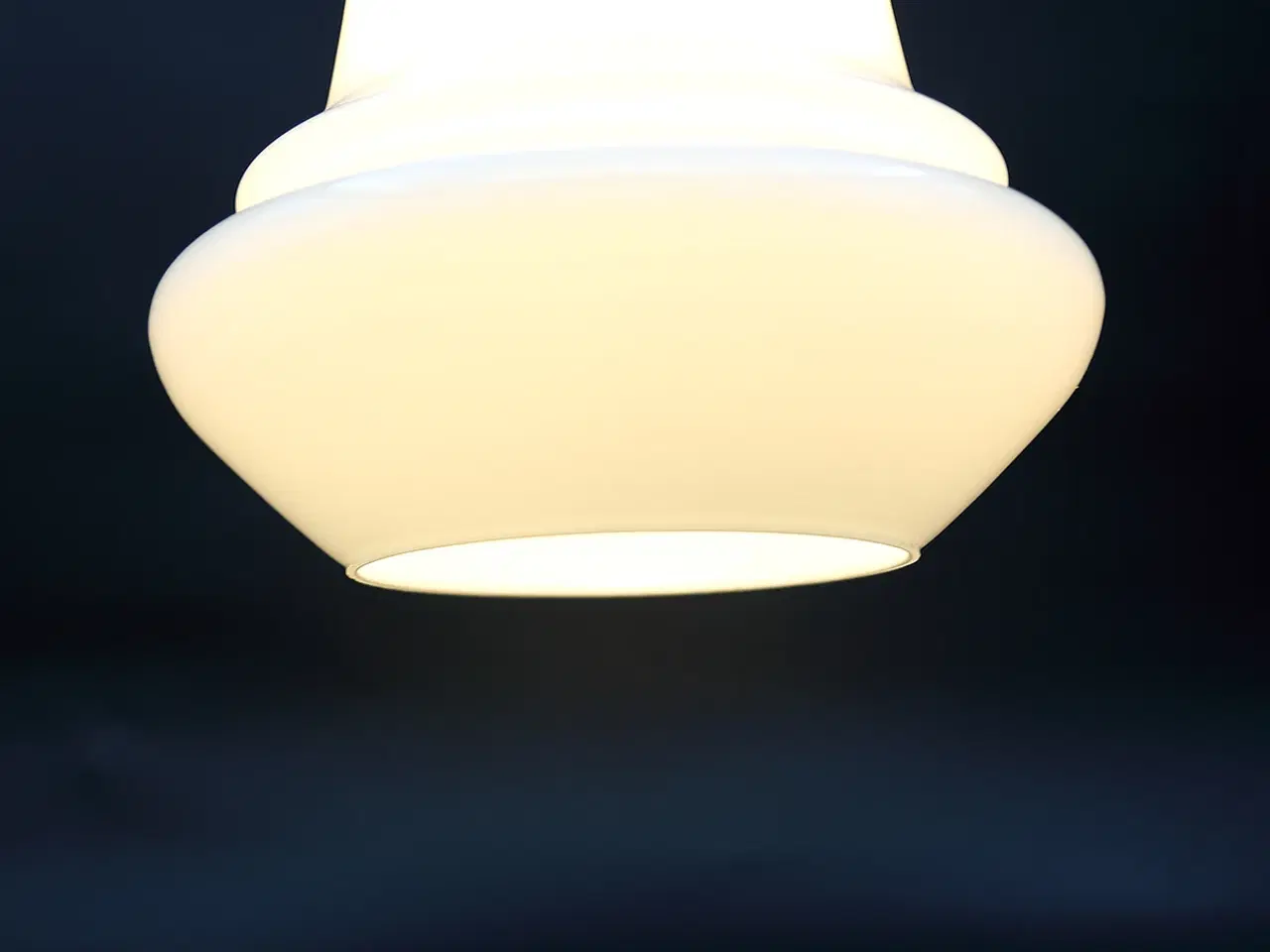 Billede 5 - Genbrug pendellampe med opal glasskærm 50–60’erne