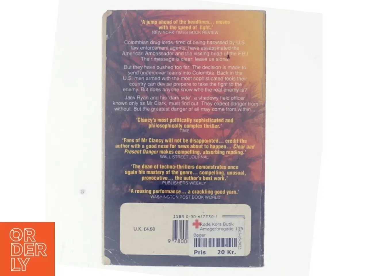 Billede 3 - Clear and Present Danger Novel by Tom Clancy