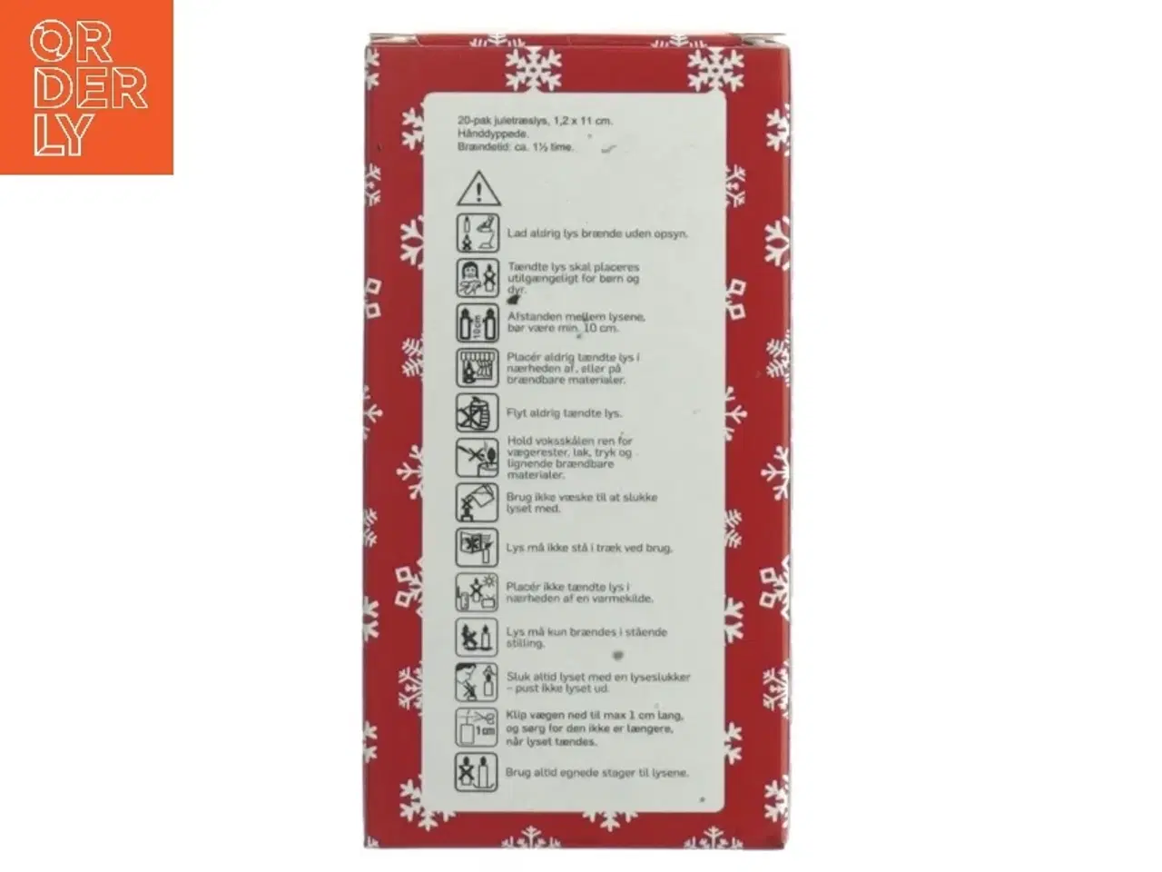 Billede 4 - Juletræslys (str. 1,2 x 11 cm)