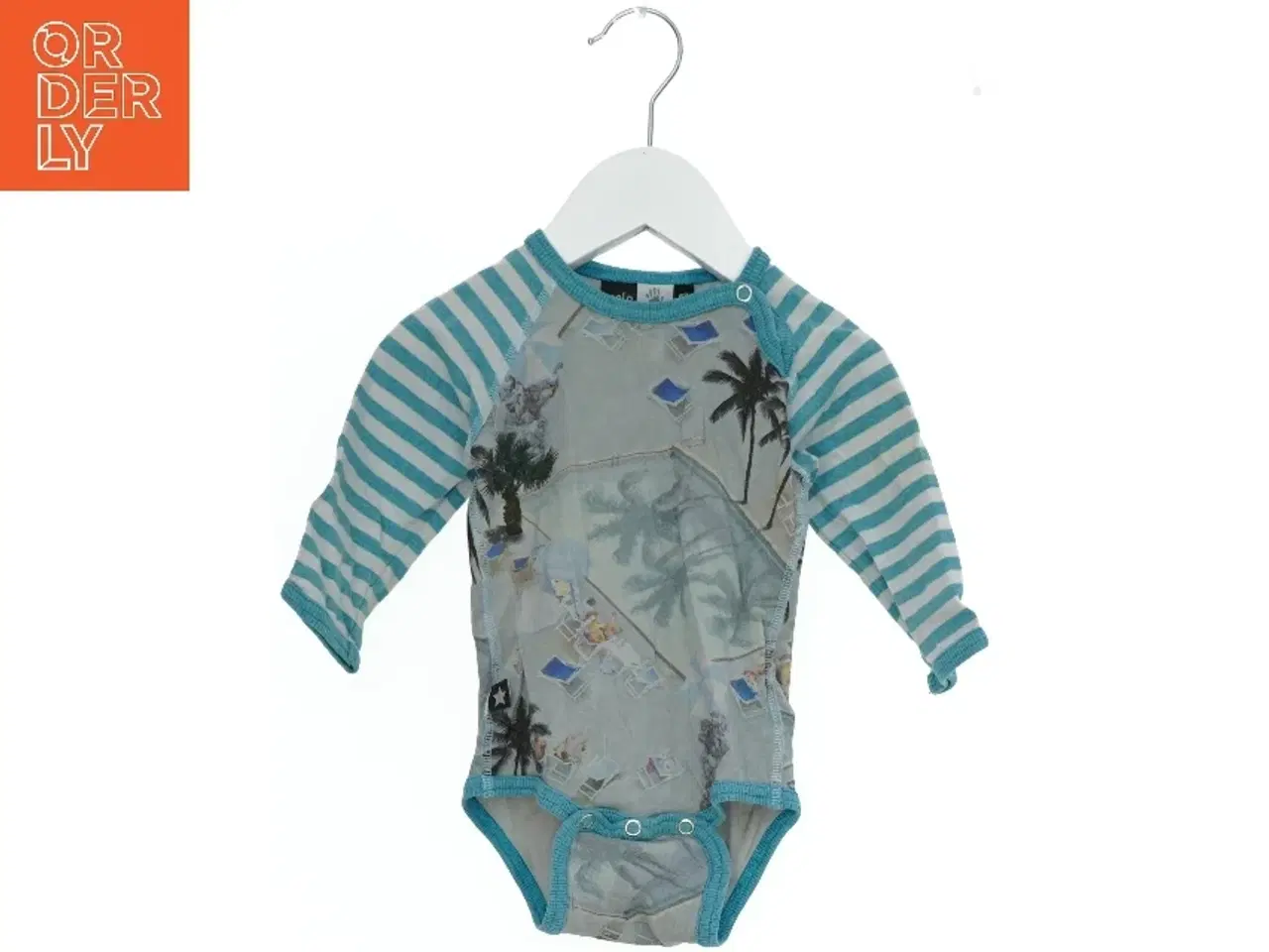 Billede 1 - Langærmet Bodystocking med Striber og Palmemotiv fra Molo (str. 68)