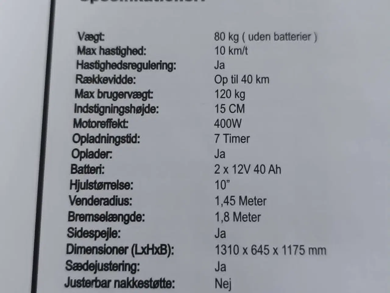 Billede 2 - el scooter Rød