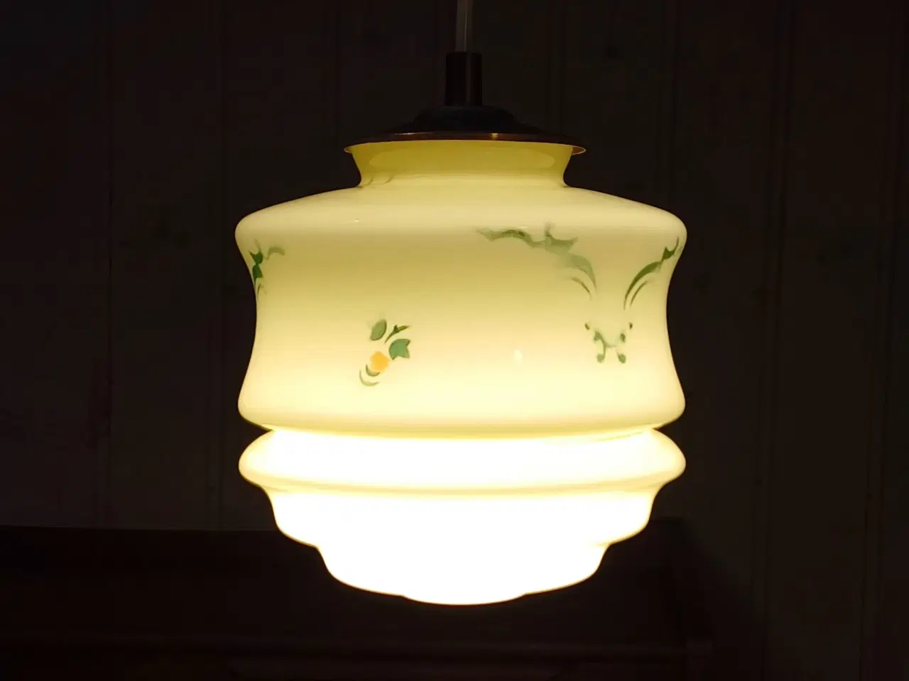 Billede 9 - Retro loftlampe med glasskærm