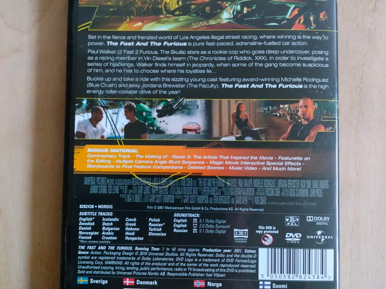 Billede 2 - The Fast and the Furious DVD 