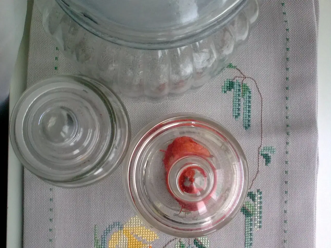 Billede 18 - Forår farver natur løber korssting el DK krukke 