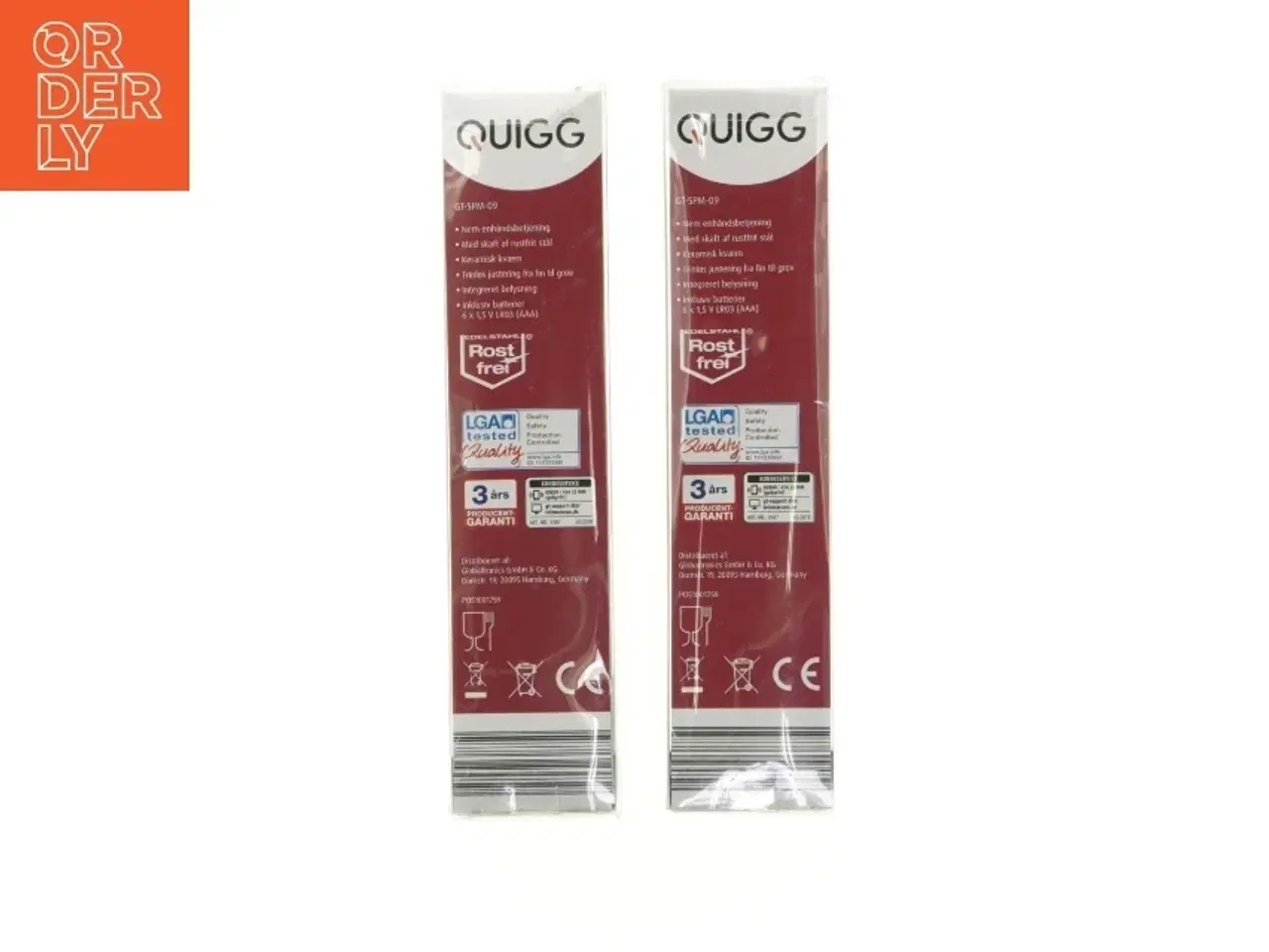 Billede 2 - Nye Quigg Elektriske Salt- og Peberkværne fra Quigg (str. 24 cm)