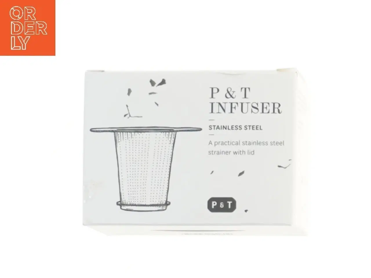 Billede 2 - Rustfrit stål te-infuser med låg fra P & T (str. 13x8x8 cm)