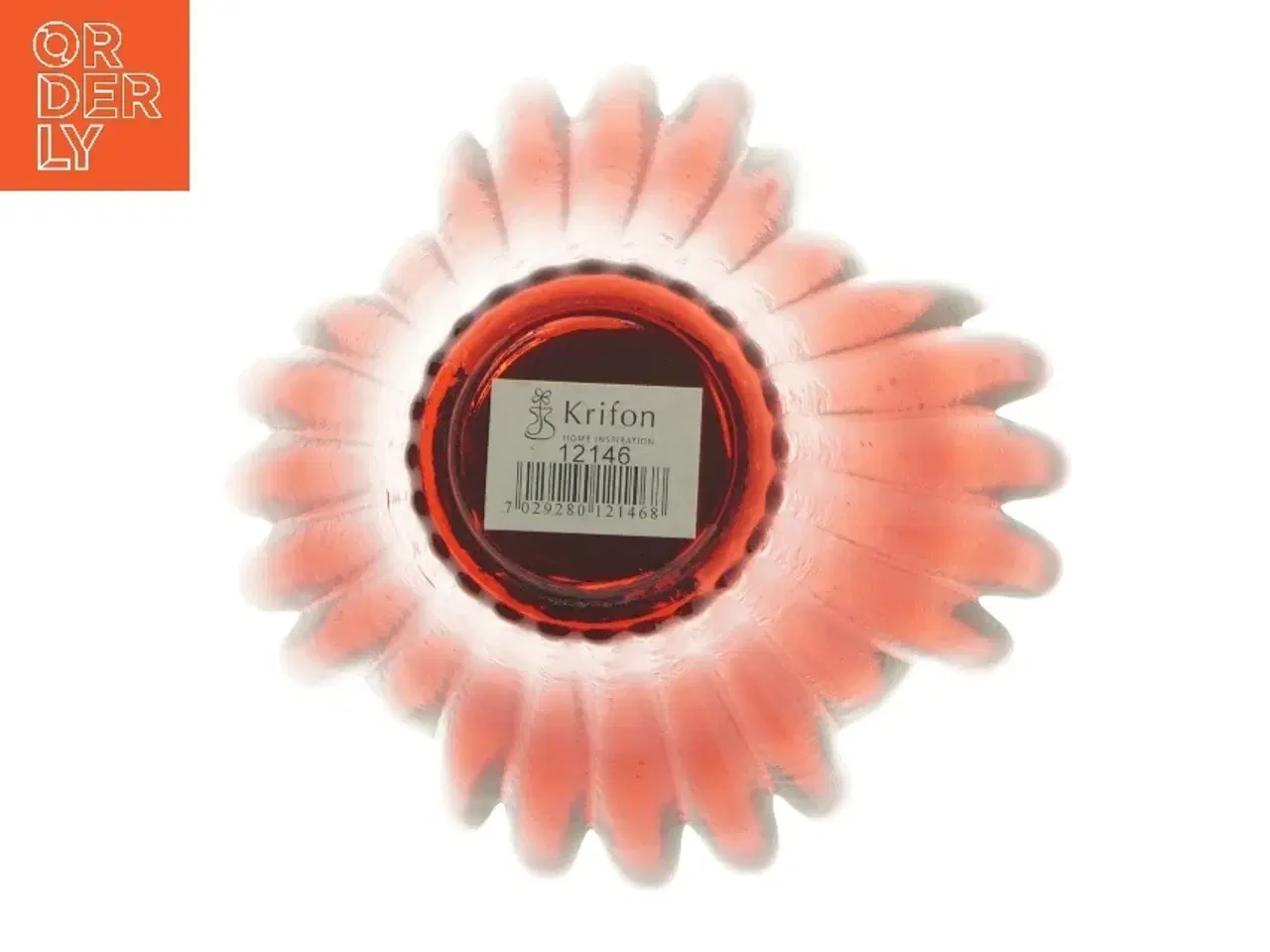 Billede 4 - Rød glasvase fra Krifon (str. 14 cm)