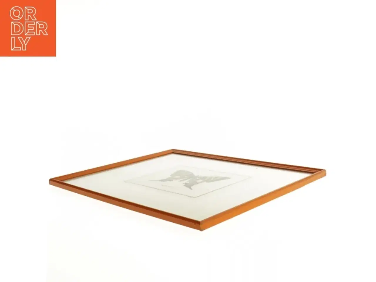 Billede 2 - Indrammet sommerfugletryk (str. 35 x 27 cm)