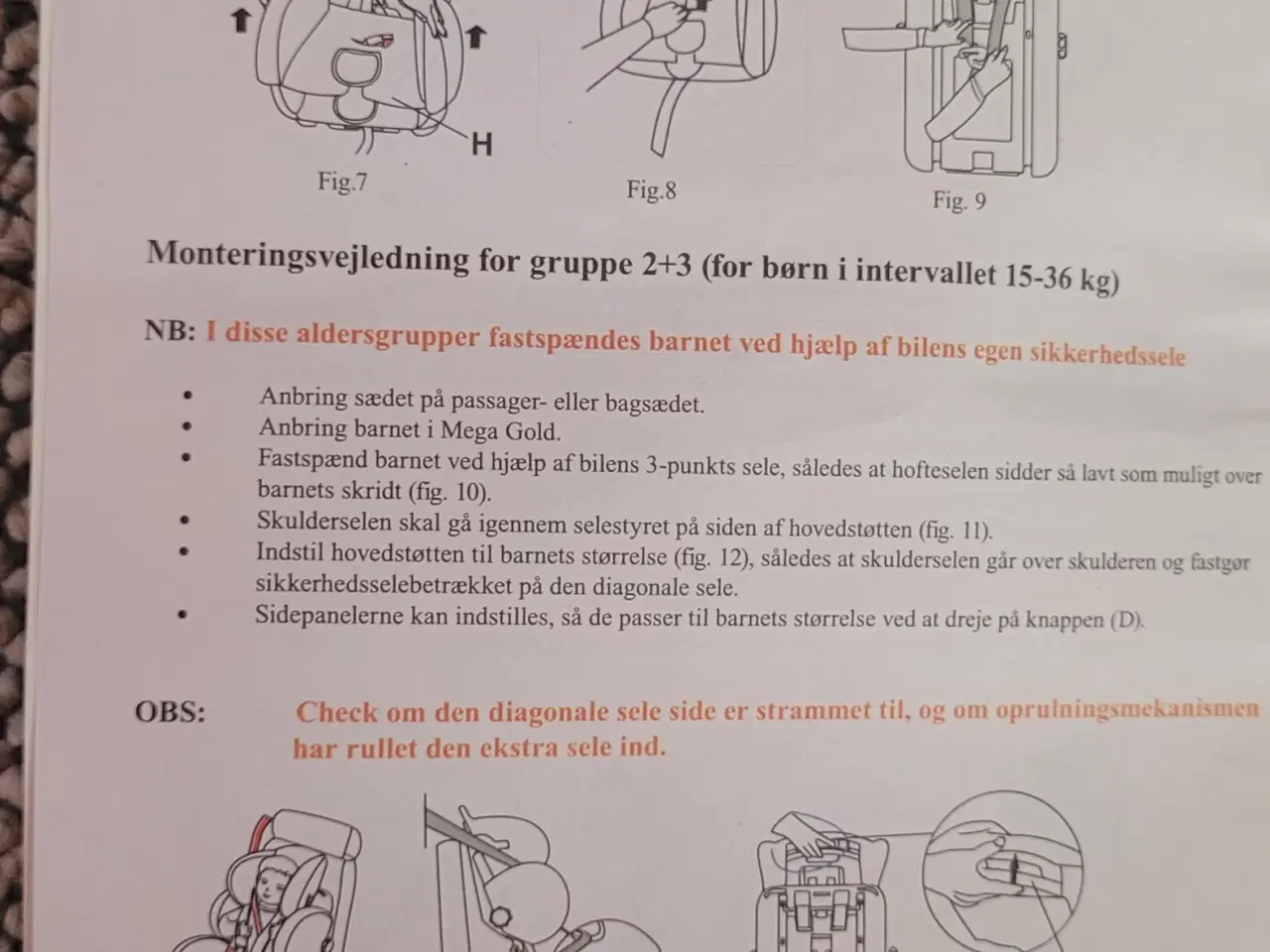 Billede 5 - Autostol 9-36 kg