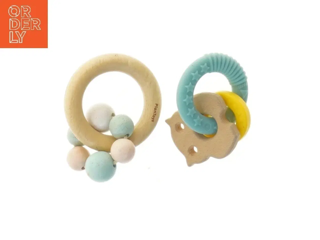 Billede 1 - Babylegetøj ringe fra PlanToys (str. Ø 6 og Ø 8 cm)