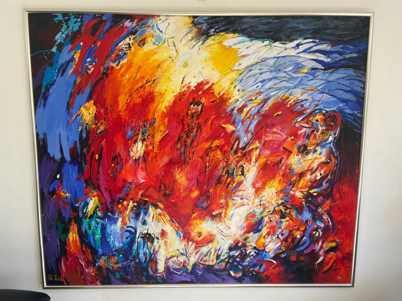 Billede 1 - Per Dahl, African Images, Maleri 1997, højde 173, 