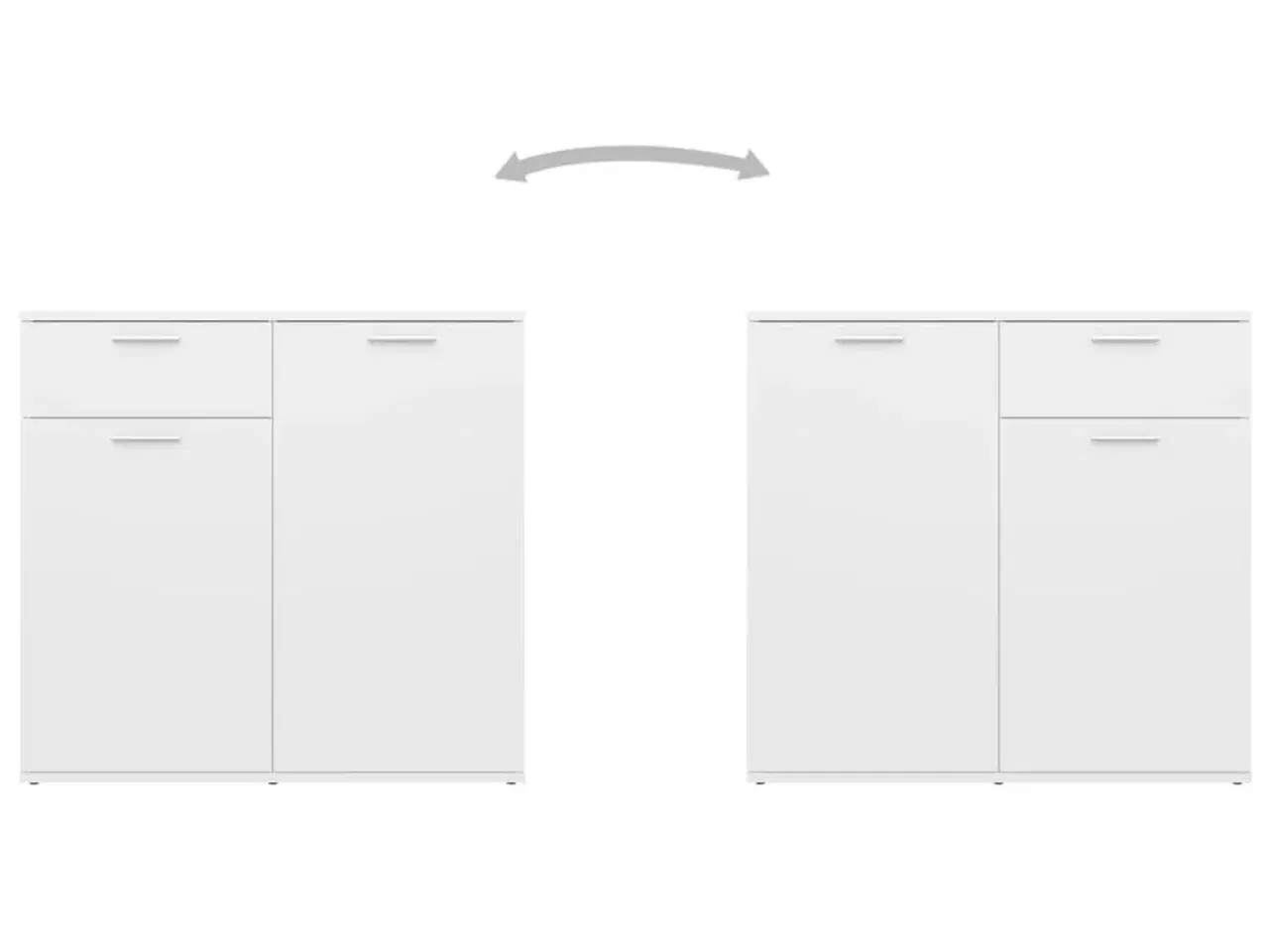 Billede 5 - Skænk 160x36x75 cm konstrueret træ hvid