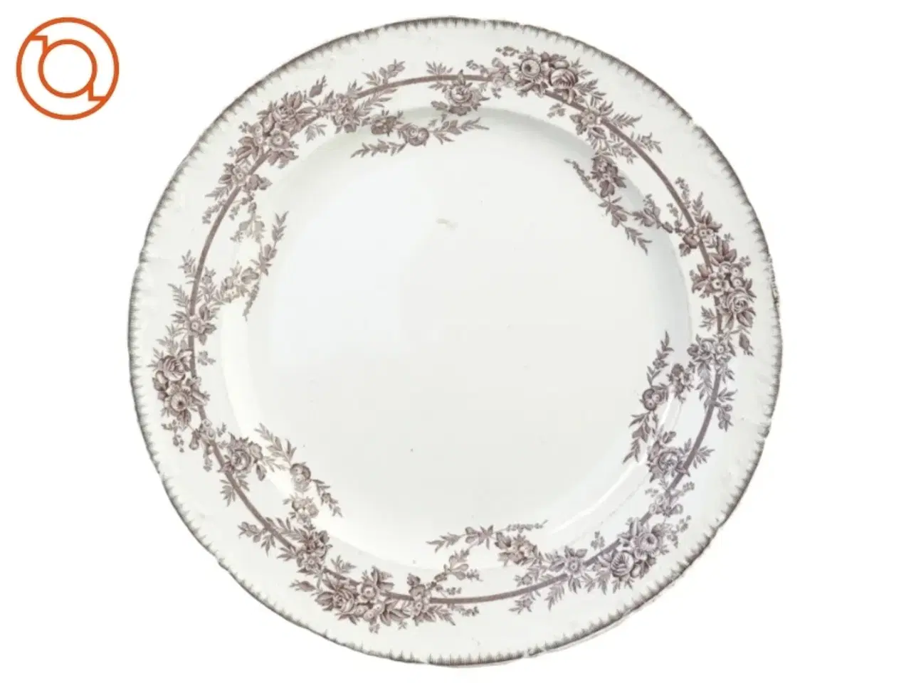 Billede 1 - Gammel tallerken fra E. Bourgeois. Diameter 26 cm.