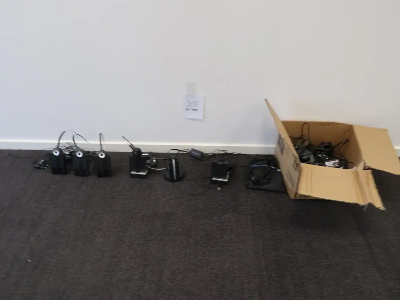 Billede 1 - 3 stk. Jabra WHB003 + diverse headsets