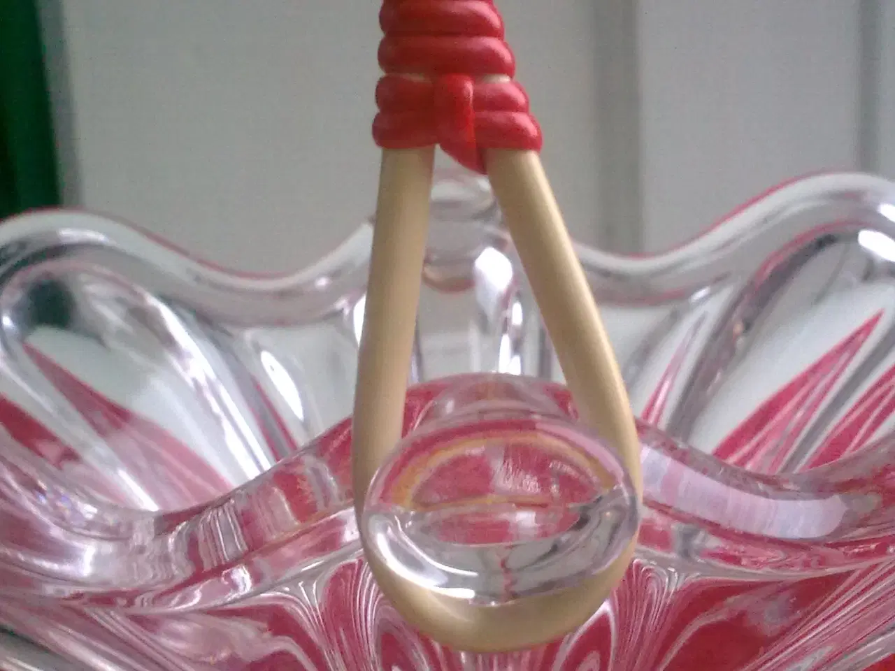 Billede 2 - Glasskål m hank RETRO * KONFEKT jul KURV