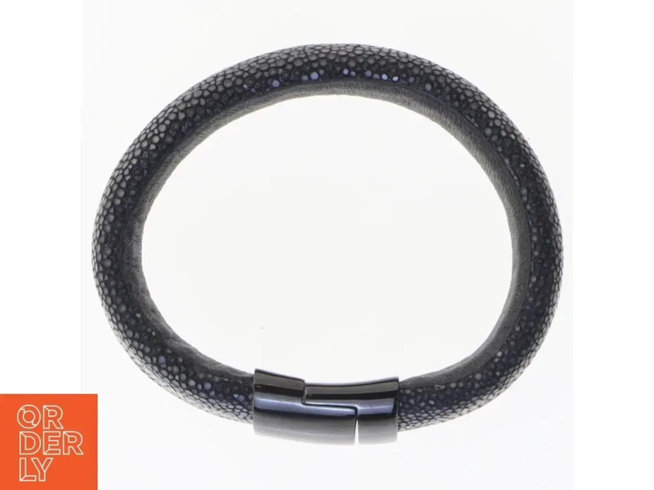 Billede 2 - Sort armbånd med spænde (str. Ø 6 cm)