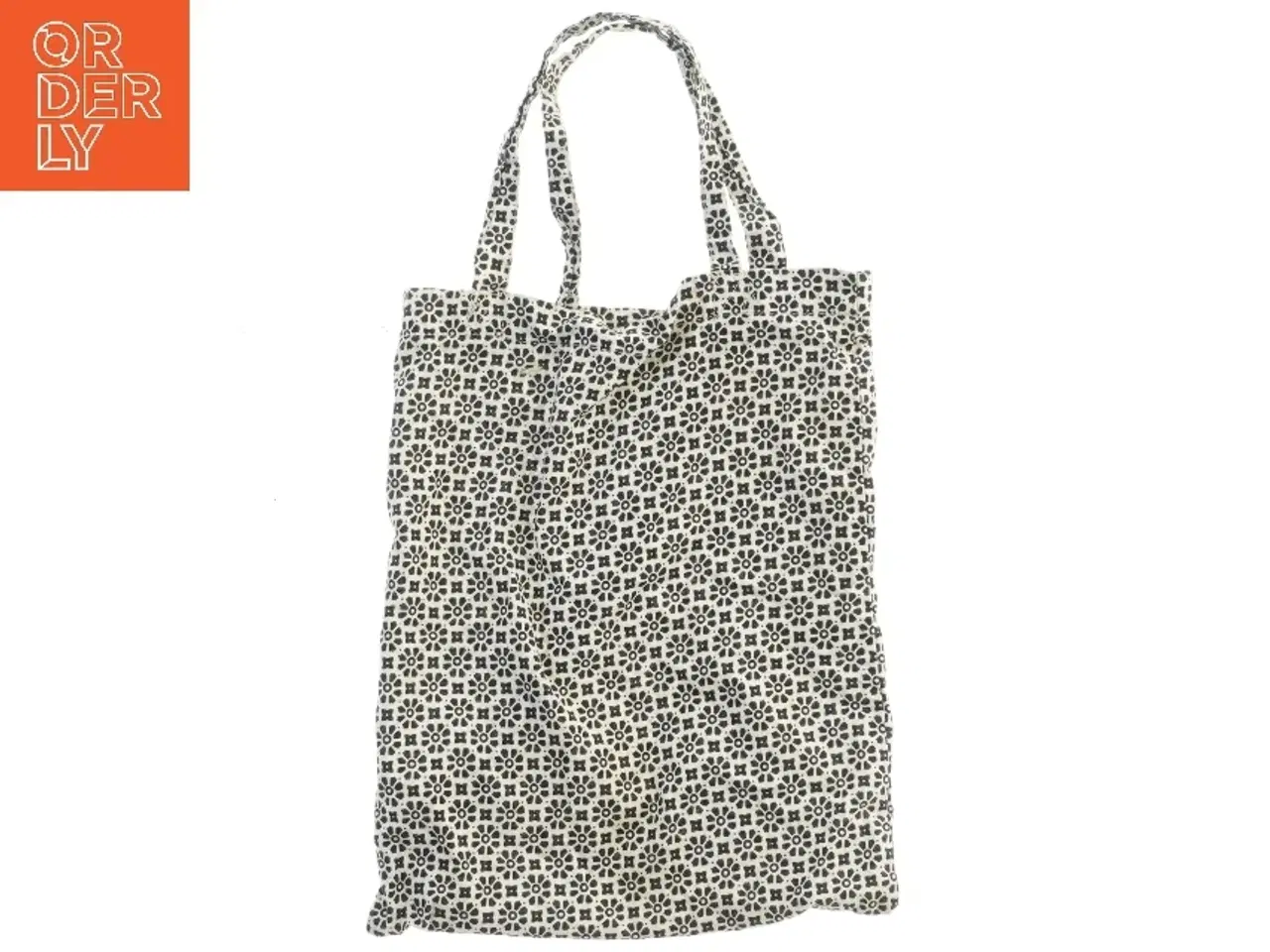 Billede 1 - Mønstret stofpose (str. 30x25,5 cm)