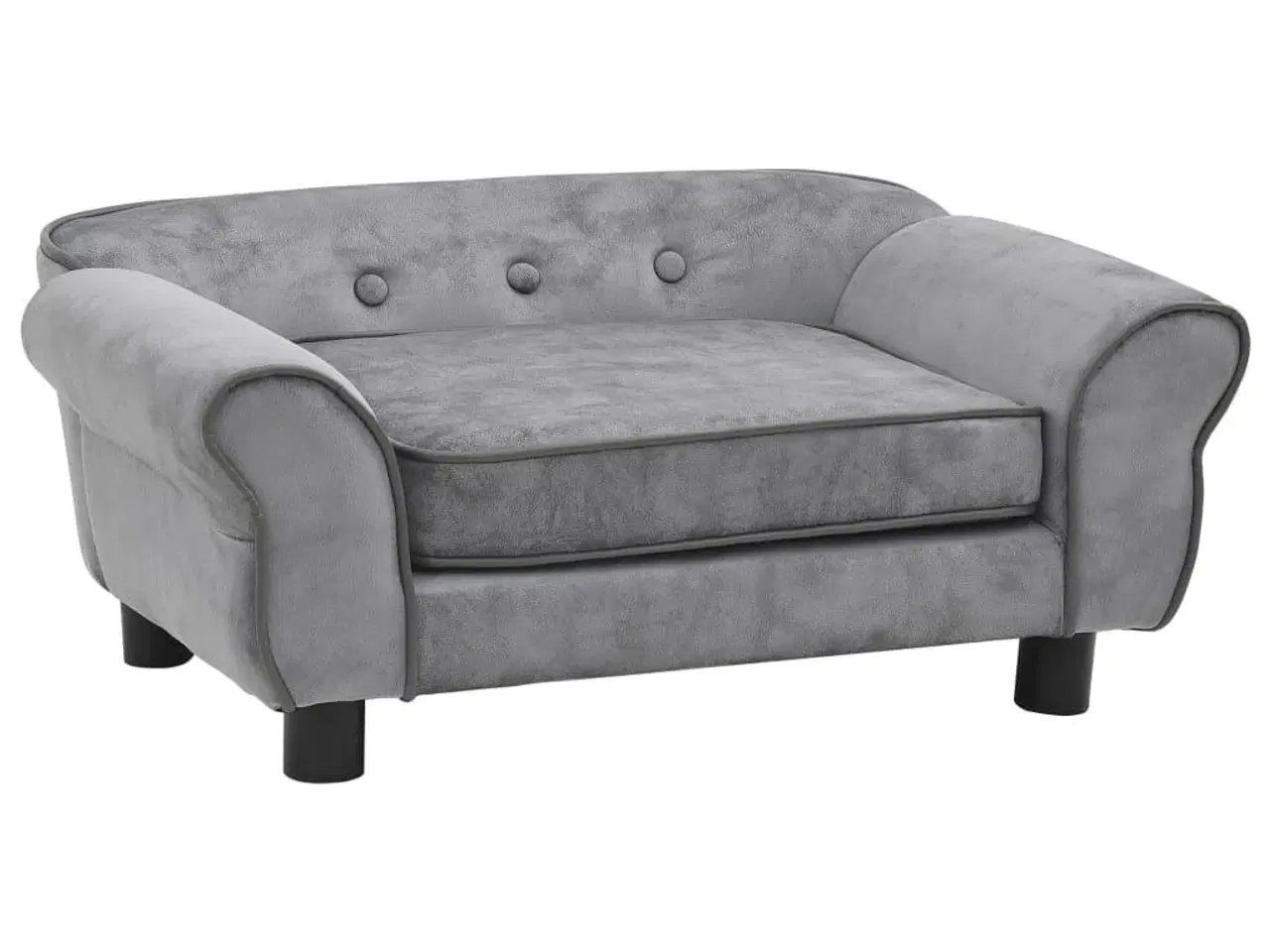 Billede 1 - Hundesofa 72x45x30 cm plys grå