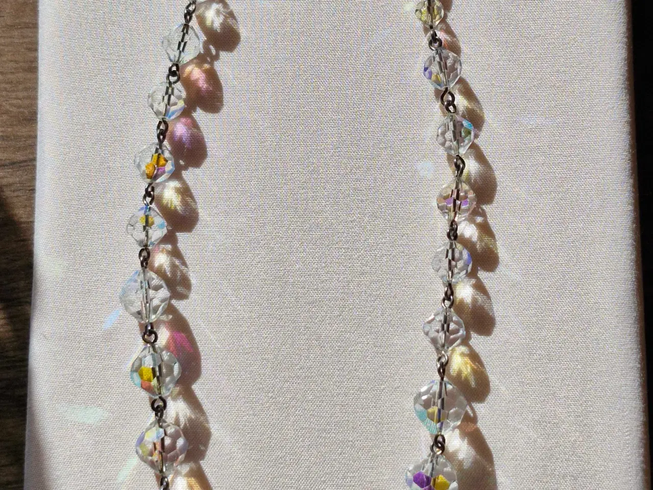 Billede 1 - Smuk krystal halskæde fra 60'erne