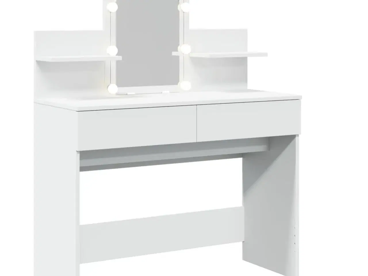 Billede 8 - Makeupbord med LED-lys 100x40x130 cm hvid