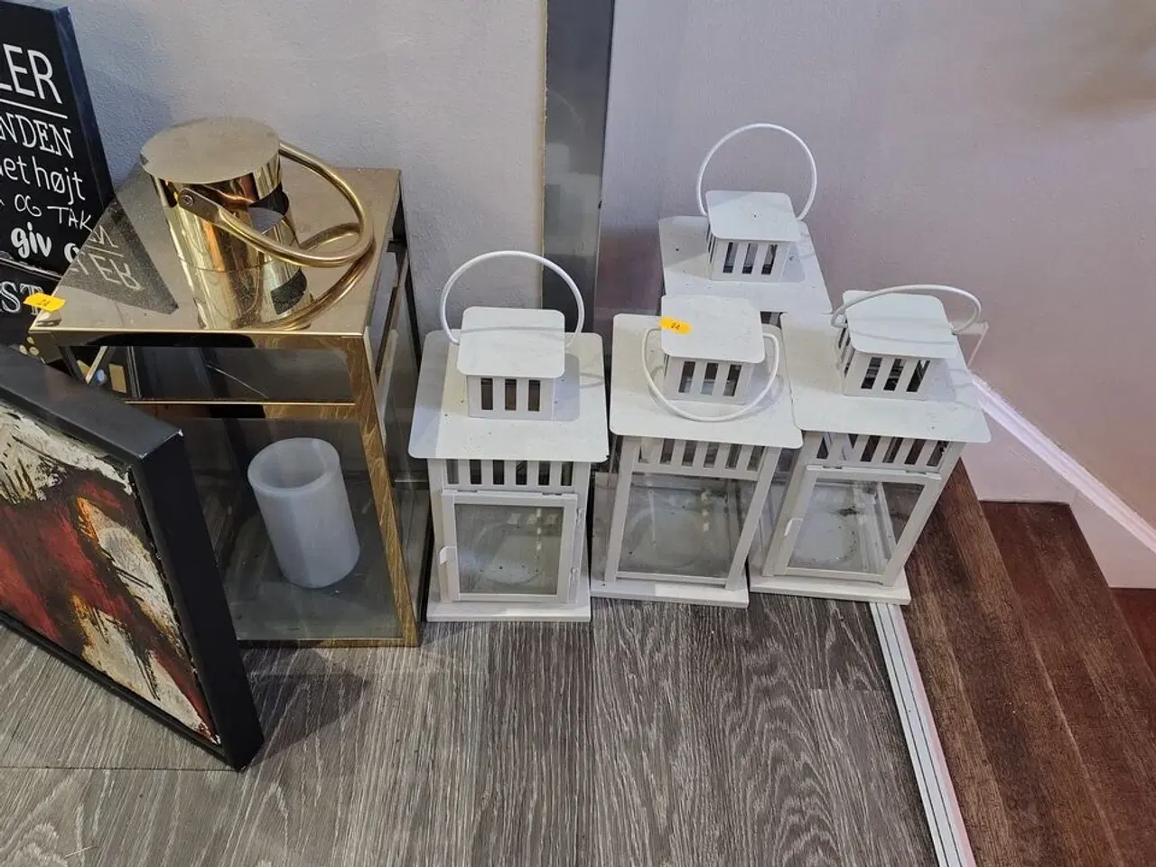 Billede 2 - Lanterner og små billeder/skilte