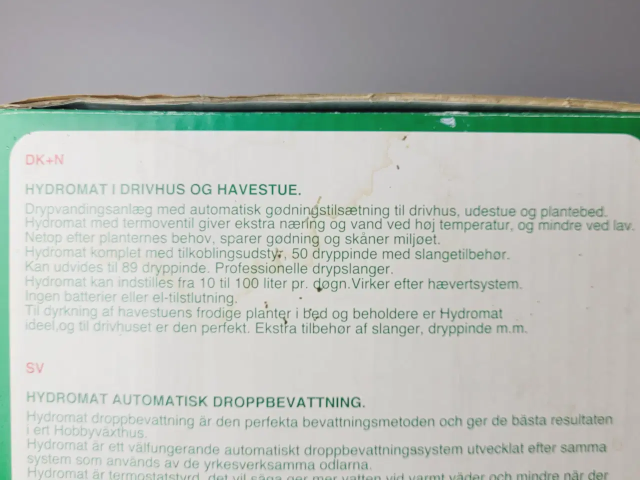 Billede 4 - ⭐️· Automatisk Hydromat Termo Drypvandingsanlæg 