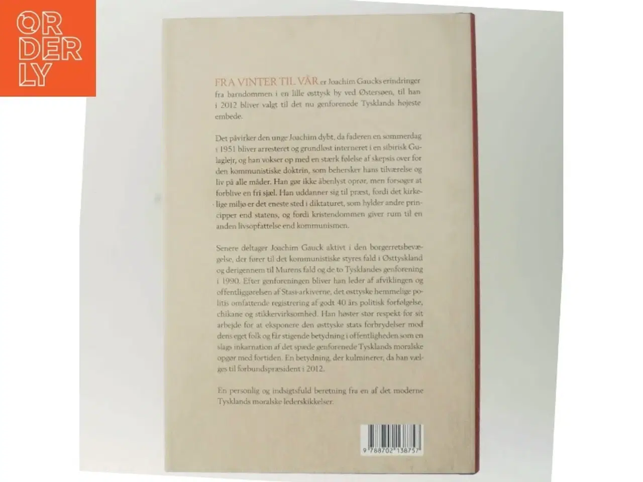 Billede 3 - Fra vinter til vår : mit livs rejse - fra præst i DDR til præsident i det genforenede Tyskland af Joachim Gauck (Bog)