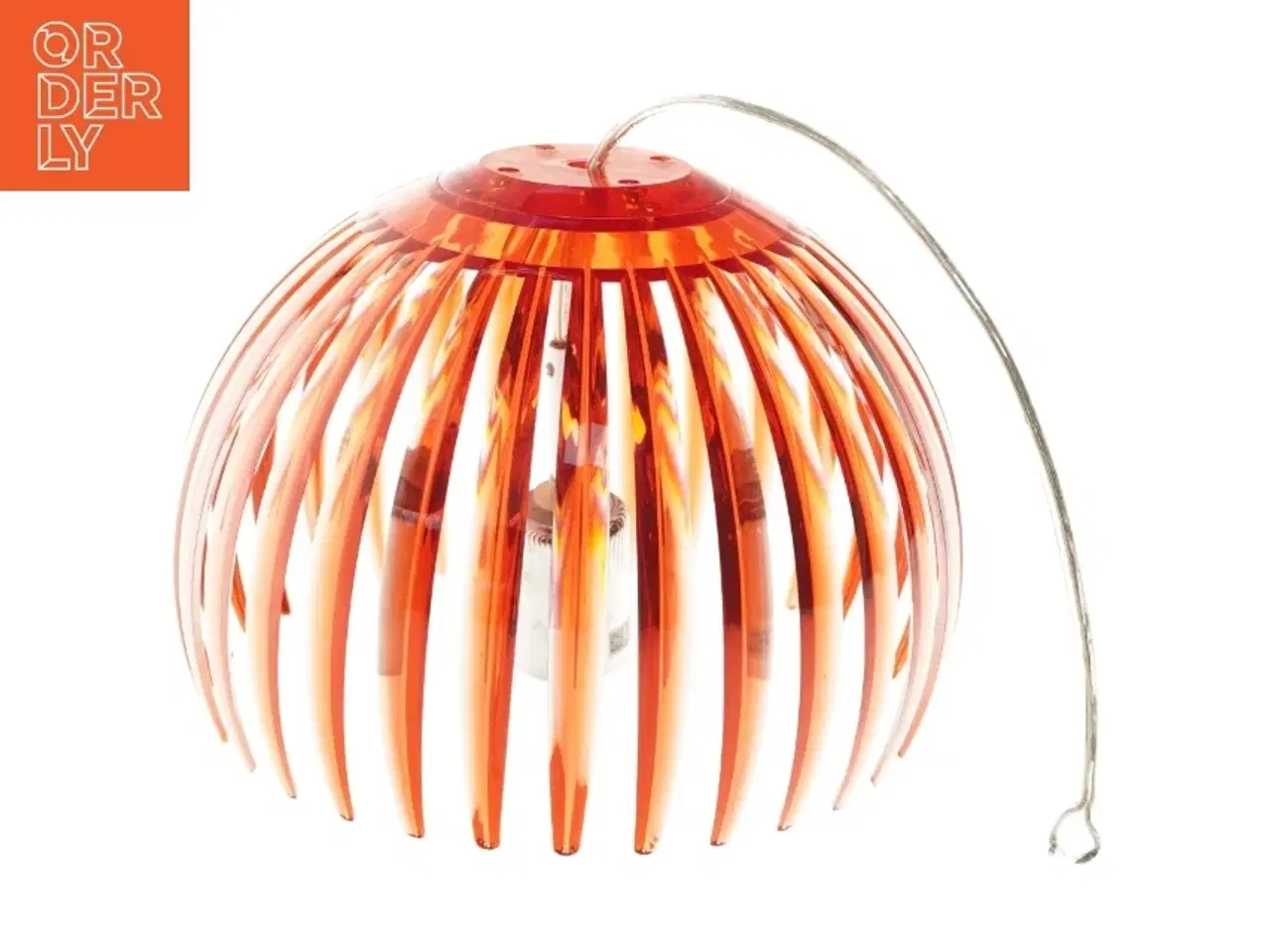 Billede 1 - Rød pendellampe fra lampeguru (str. Ø 24 cm)