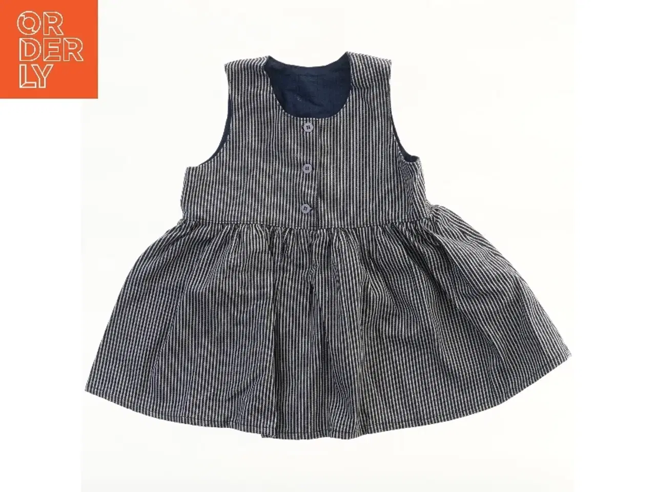 Billede 2 - Stribet kjole (str.  længde 52 cm, bryst 35 cm)