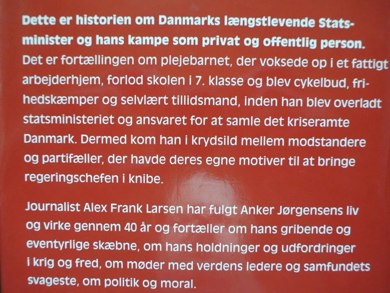 Billede 4 - anker - et liv med fejder, af alex frank larsen