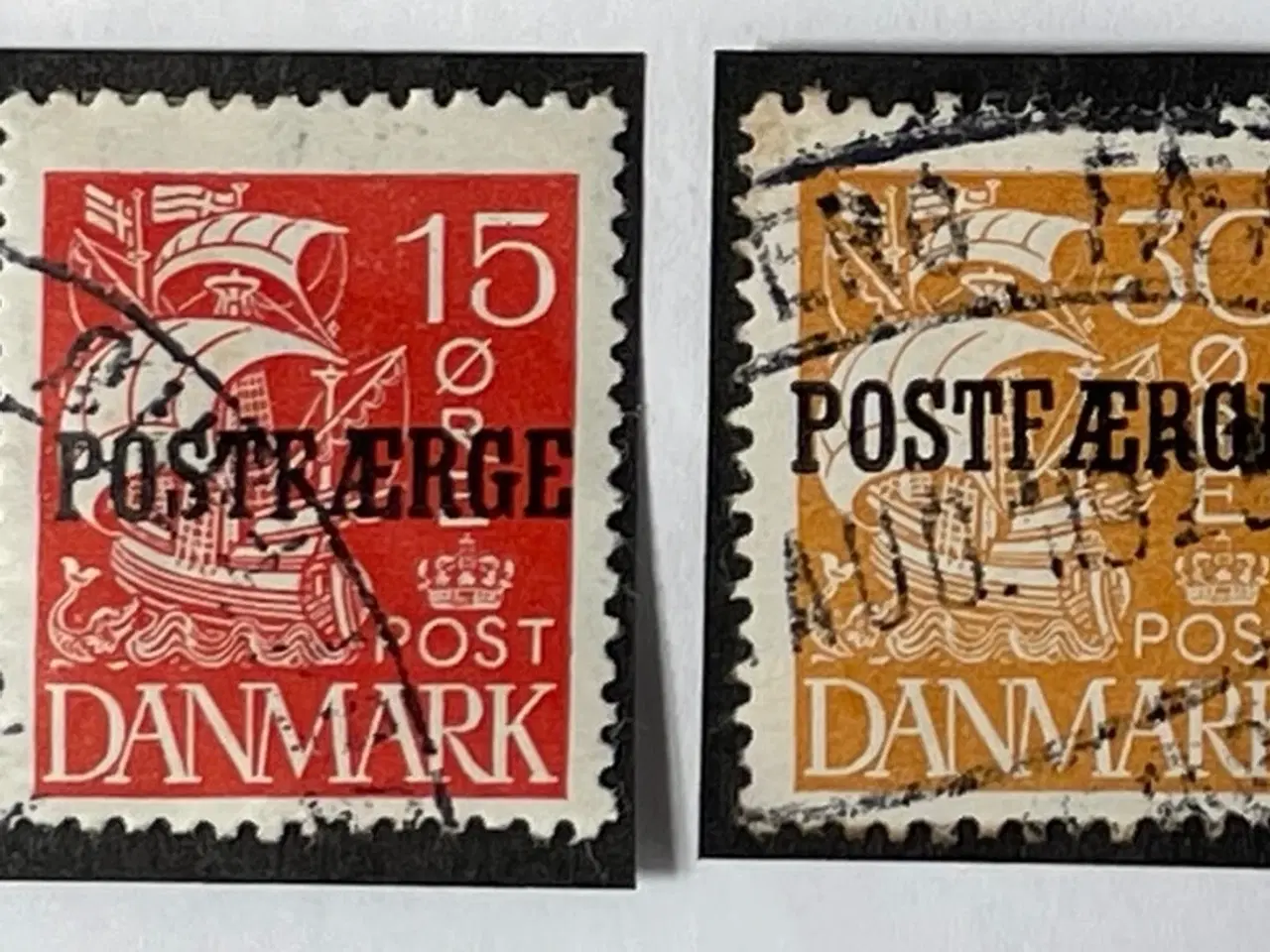 Billede 2 - Danmark, stemplet, 11 postfærgemærker